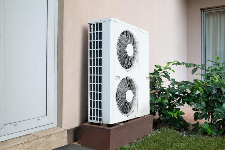 heat pump outside